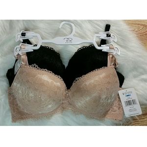 🆕(2 pack) Rene Rofé Demi Extreme Push Up bras